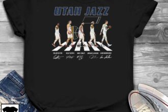 Utah Jazz Team Basketball Abbey Road Signatures Shirt, hoodie, sweater, long sleeve and tank top