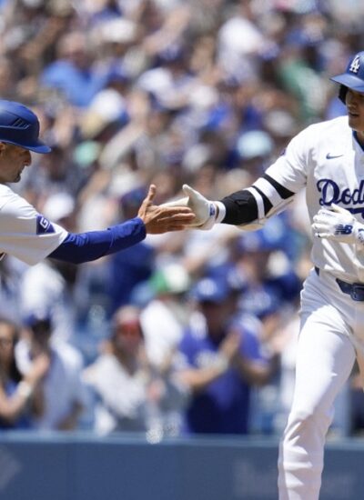 MLB: Shohei Ohtani homers twice as Dodgers sweep Braves with 5-1 win – The Mainichi